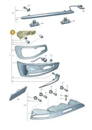 8U0945222 Audi Bulb Carrier