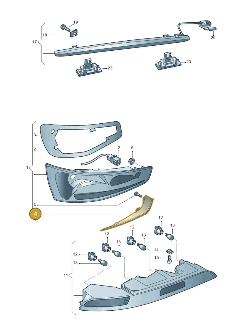 8U0945253 — Audi RS Q3 (2013-2018) diagram 764945000, position 4