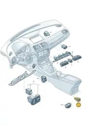 8U0962125 Audi Safety Switch for Central Locking System