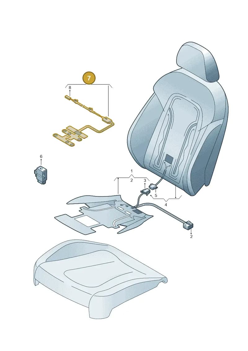 8U0963553 — Audi RS Q3 (2013-2018) diagram 764963000, position 7