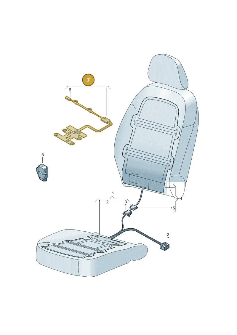 8U0963553 — Audi Q3 1.4 (2016-) diagram 728963000, position 7