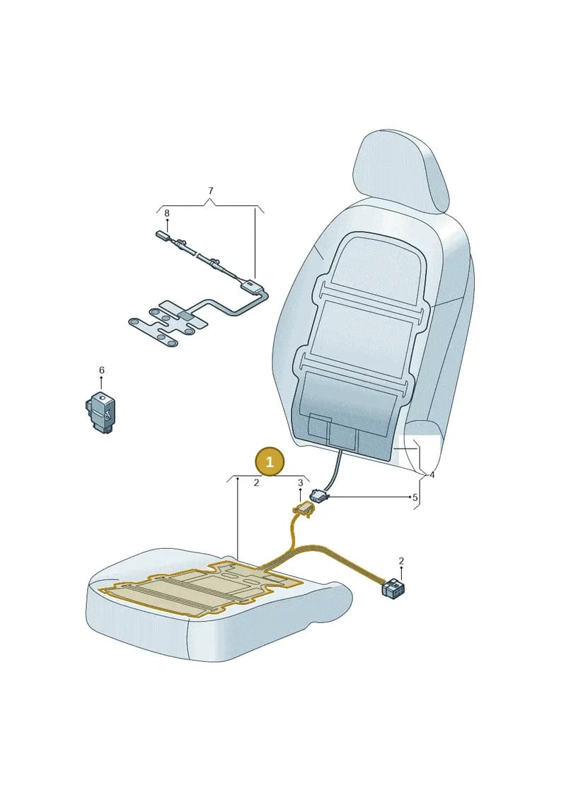 8U0963555A — Audi Q3 1.4 (2016-) diagram 728963000, position 1