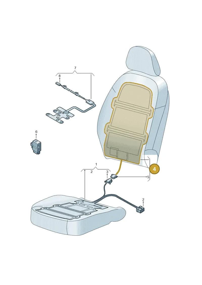 8U0963557A — Audi Q3 1.4 (2016-) diagram 728963000, position 4