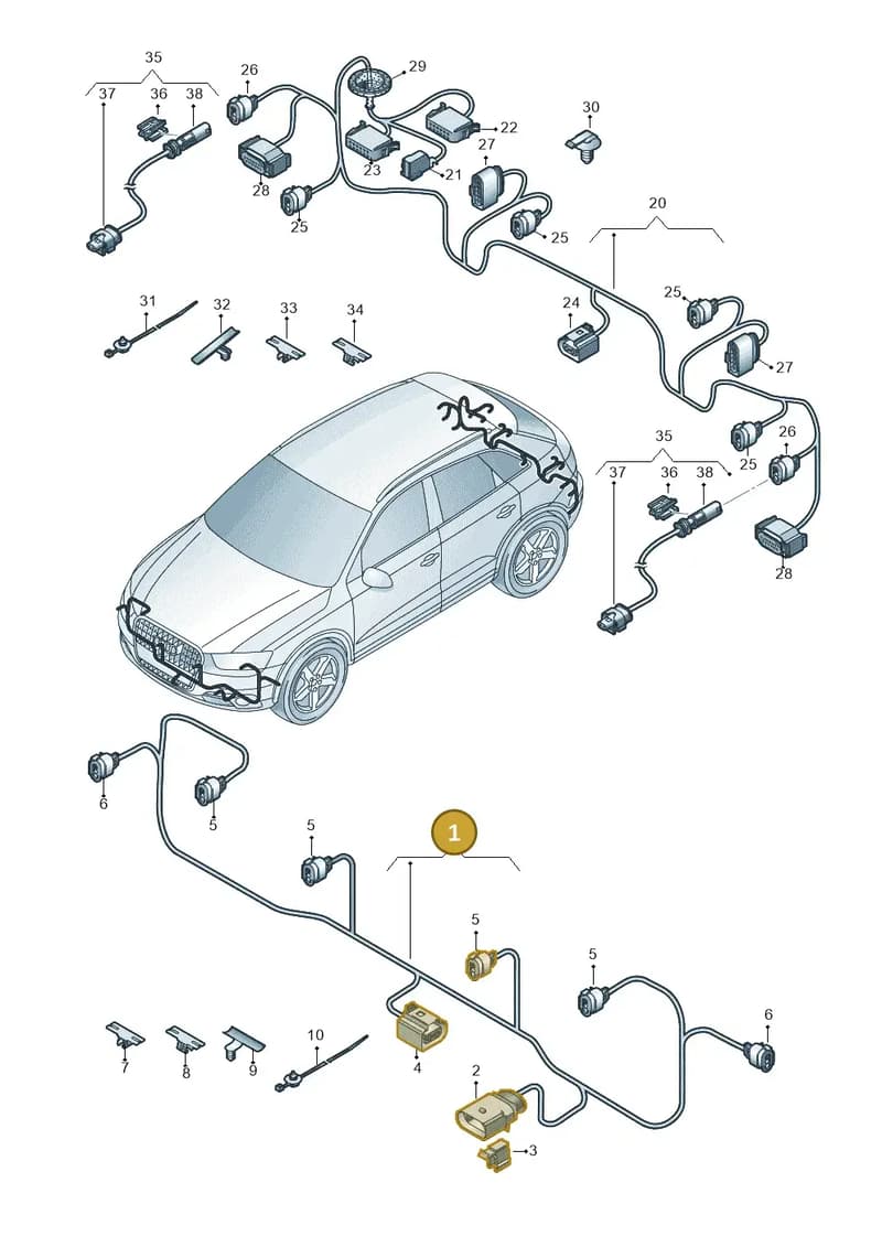 8U0971085Q — Audi Q3 1.4 (2016-) diagram 728972700, position 1