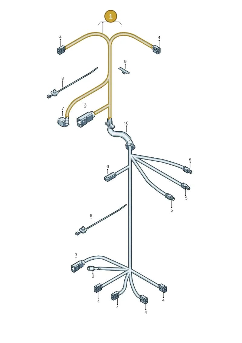 8U0971147P — Audi RS Q3 (2013-2018) diagram 728972850, position 1