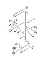 8U0971148CB Audi Cable Set for Tailgate