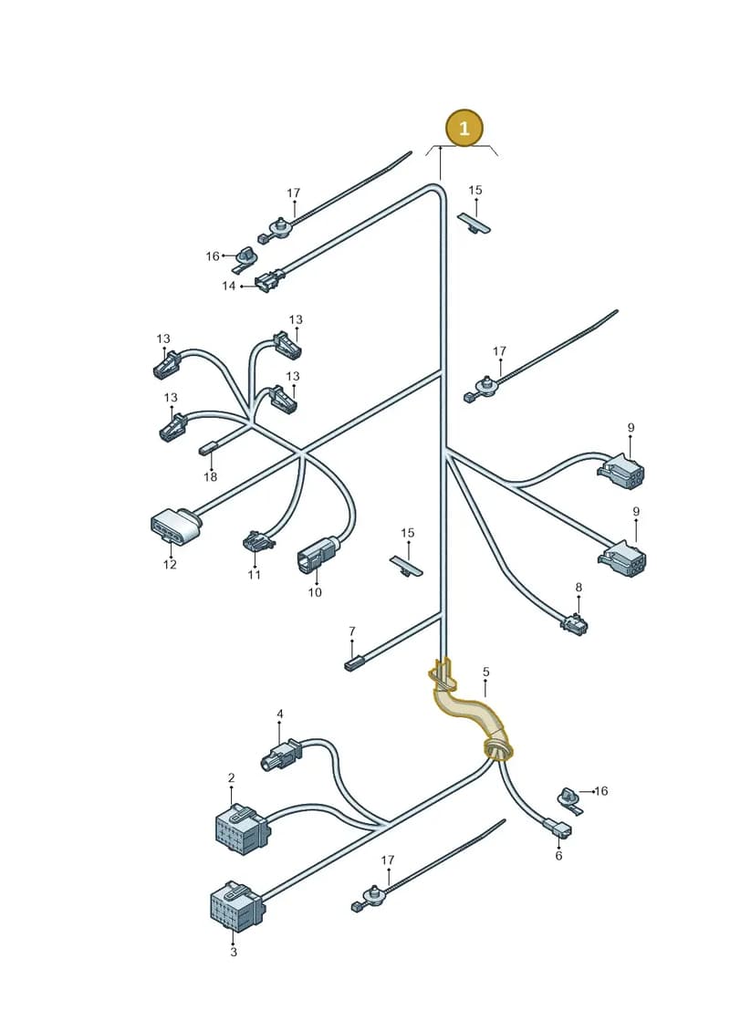 8U0971148CF — Audi RS Q3 (2013-2018) diagram 728972860, position 1