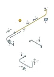 8U0971227A Audi Wiring Set for Battery +