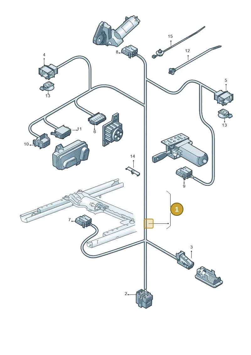 8U0971366K — Audi Q3 1.4 (2016-) diagram 728972120, position 1
