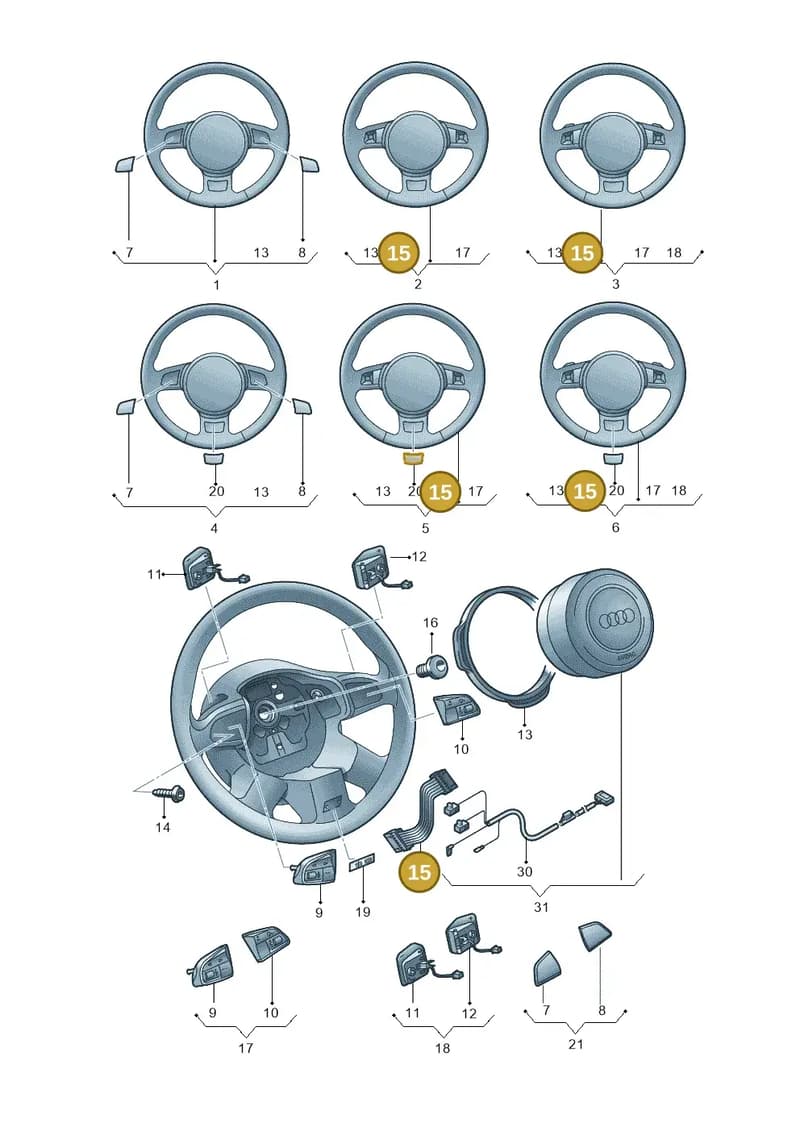 8U0971589A — Audi Q3 1.4 (2016-) diagram 728419000, position 15