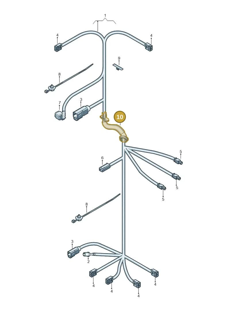8U0971840B — Audi Q3 1.4 (2016-) diagram 728972850, position 10
