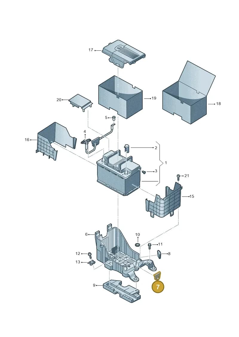 8U0971841 — Audi Q3 (2014-2019) diagram 728915000, position 7