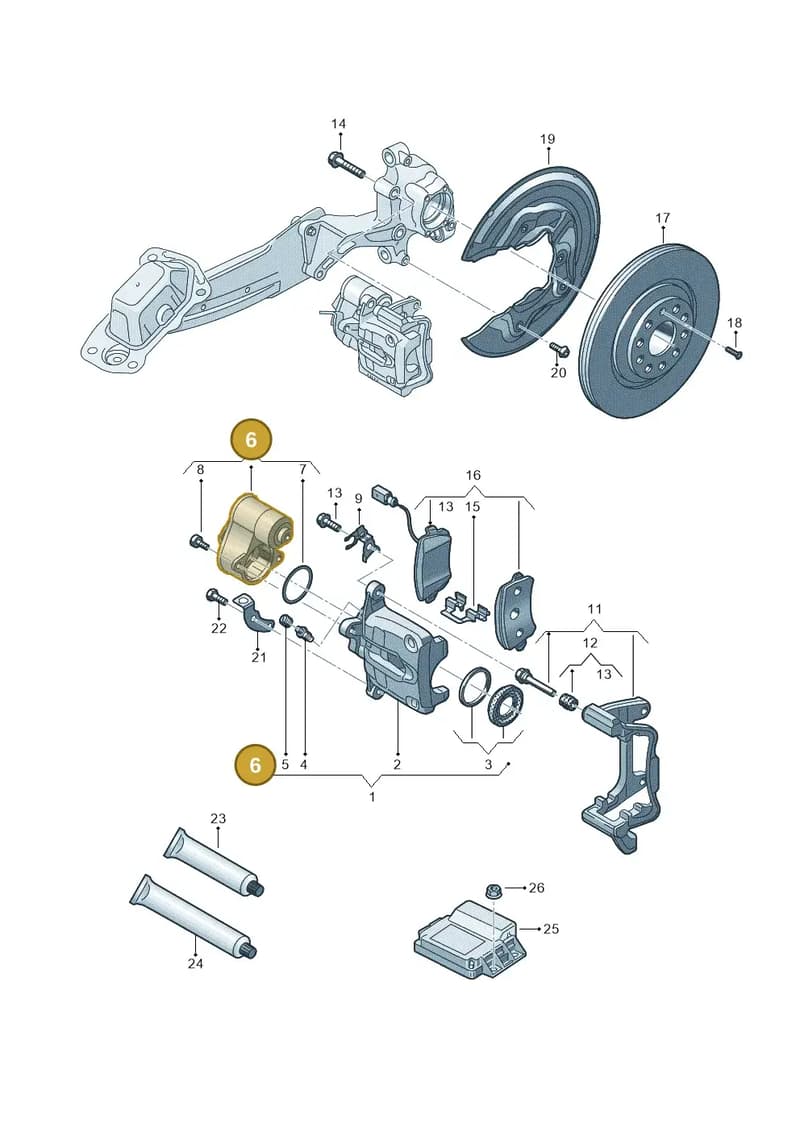 8U0998281C — Audi RS Q3 (2013-2018) diagram 764615700, position 6