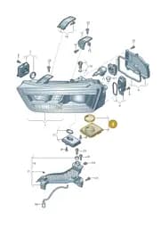 8U0998572A Audi Power Module for Main Light Electronics