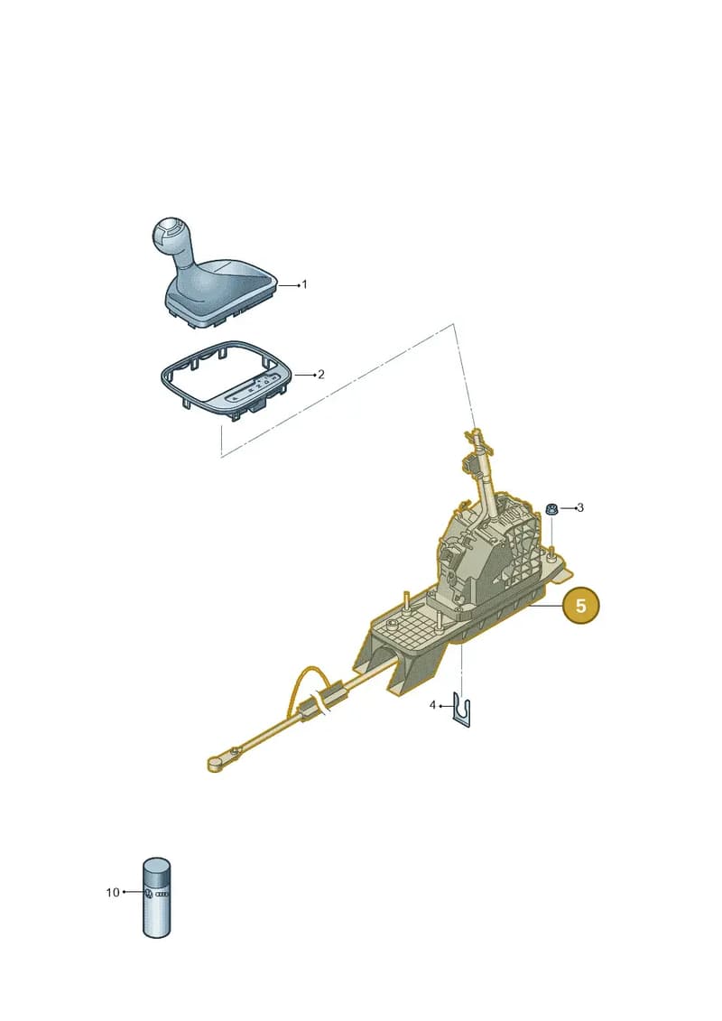 8U1713025D — Audi Q3 quattro 2.0 (2016-2019) diagram 728713100, position 5