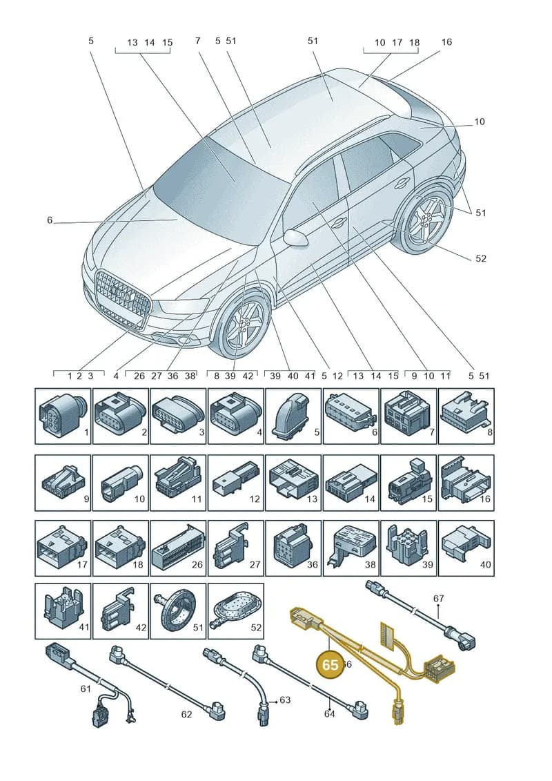 8U1971656 — Audi Q3 (2014-2019) diagram 728971790, position 65