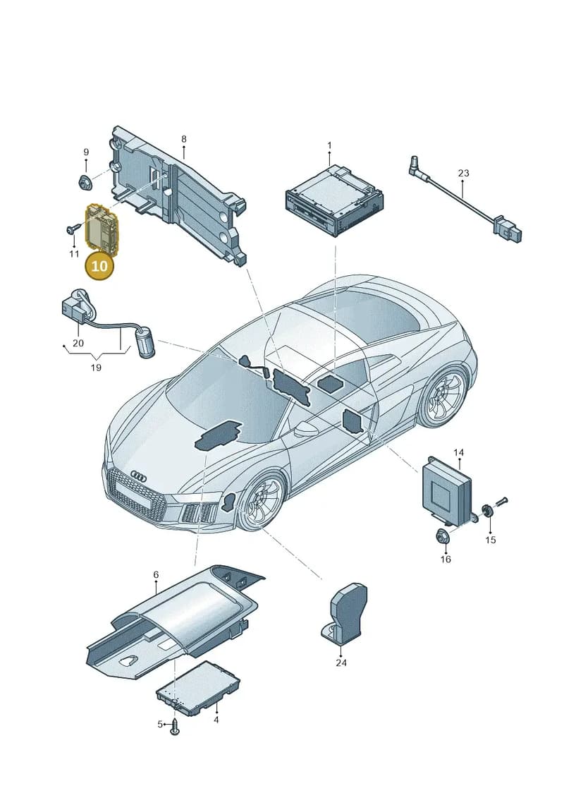 8V0035456 — Audi R8 Spyder (2015-2024) diagram 872035550, position 10