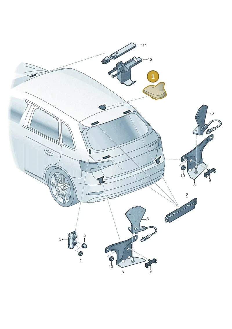 8V0035503AQGRU — Audi A3 Sportback (2016-2020) diagram 890035150, position 1