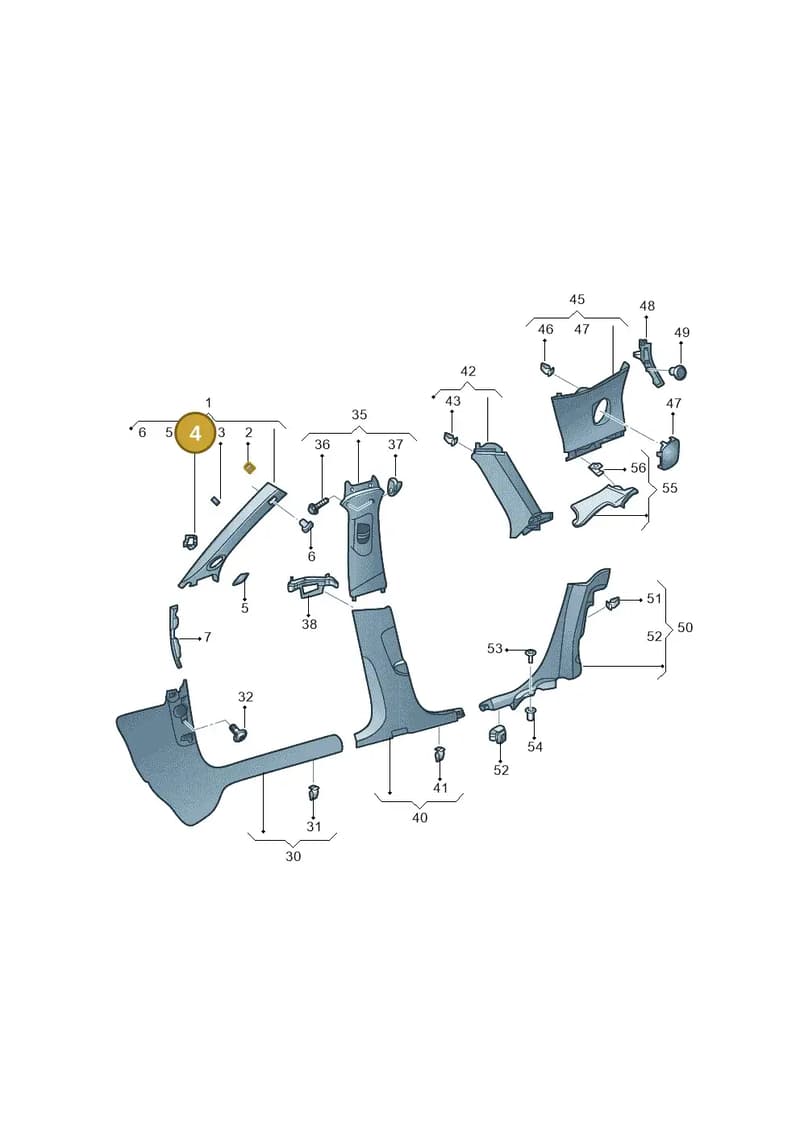 8V0035561A — Audi A3 Limousine 2.0 (2017-2021) diagram 820867650, position 4