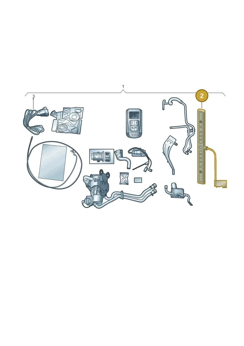8V0051507 — Audi A3 Sportback (2016-2020) diagram 745054200, position 2