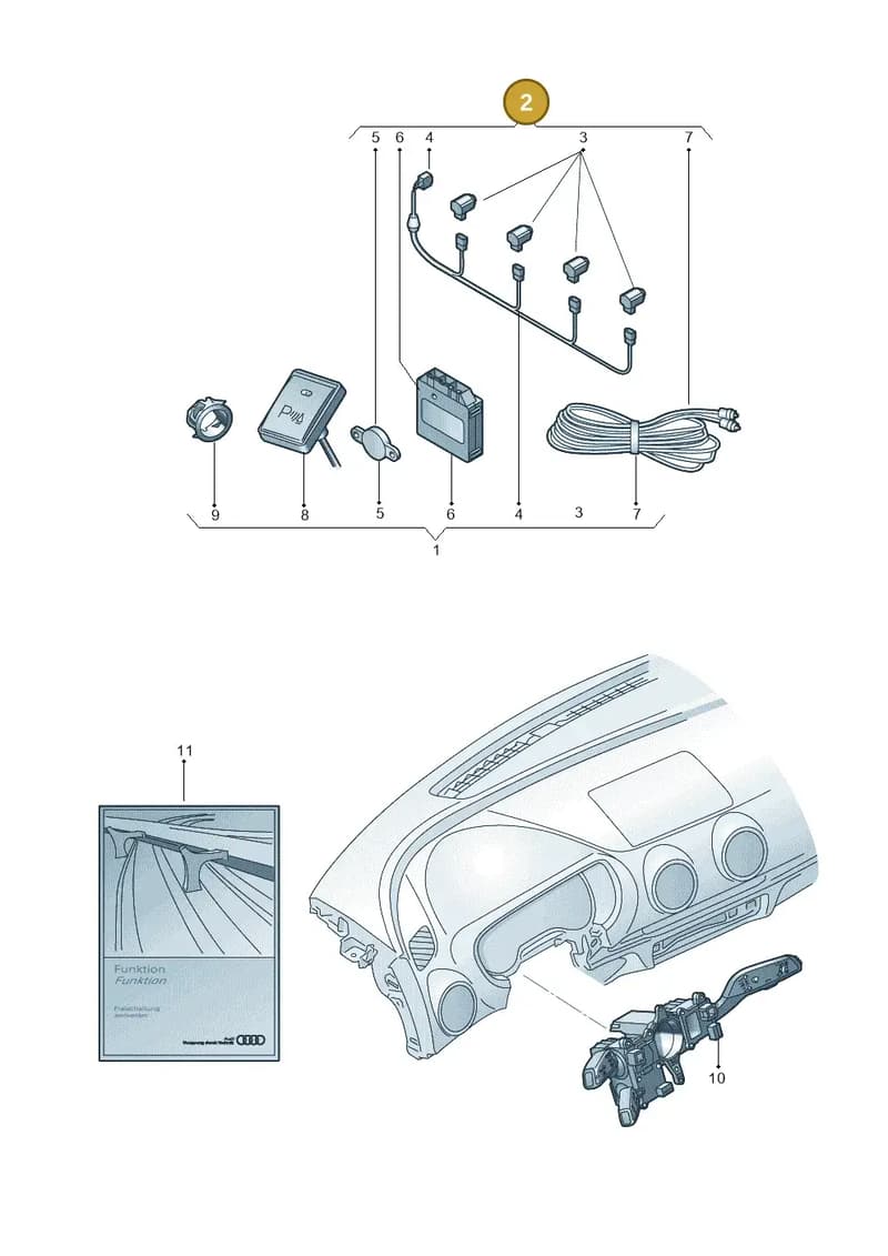 8V0054630B — Audi A3 Sportback (2016-2020) diagram 803051200, position 2