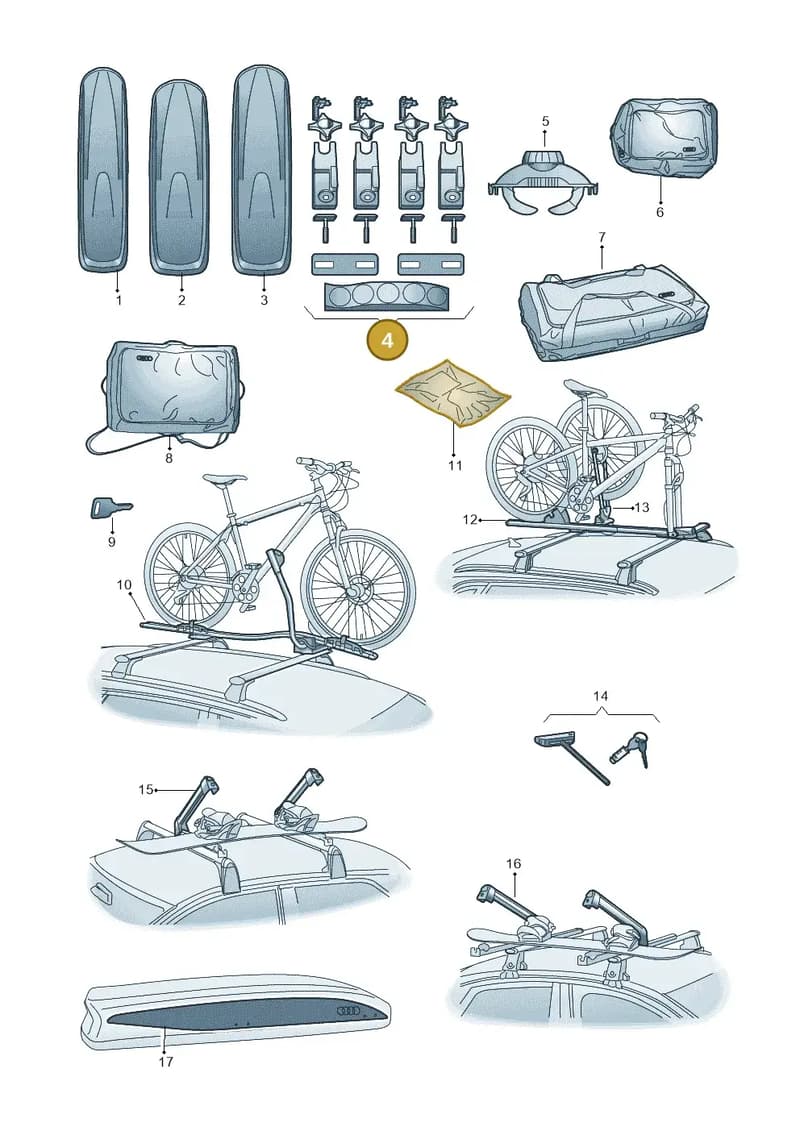 8V0071744A — Audi TT RS (2016-2023) diagram 898071040, position 4