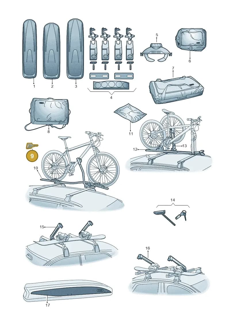 8V0071890Q — Audi TT RS (2016-2023) diagram 898071040, position 9
