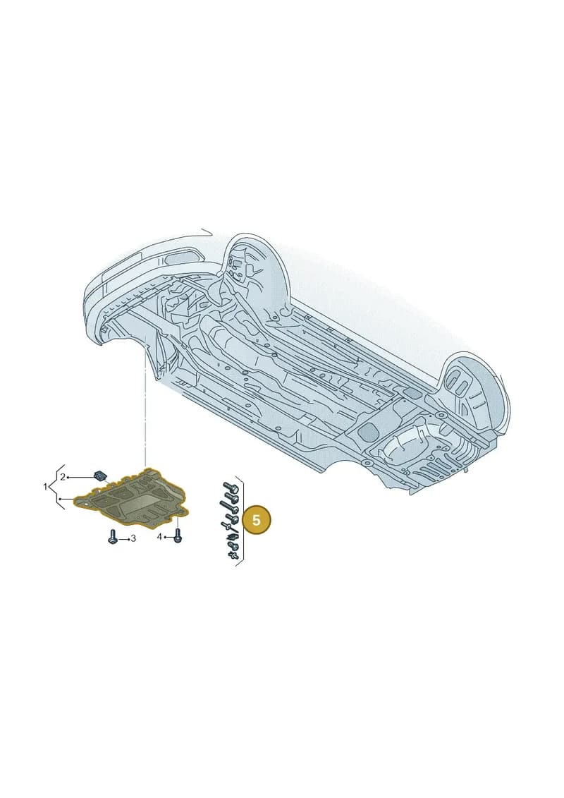 8V0098646 — Audi A3 Sportback (2016-2020) diagram 890825150, position 5