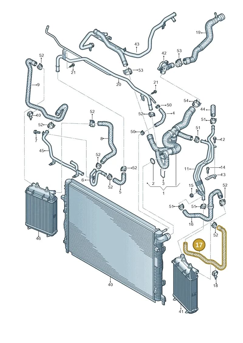 8V0121103 — Audi RS3 Limousine (2017-2020) diagram 858121330, position 17