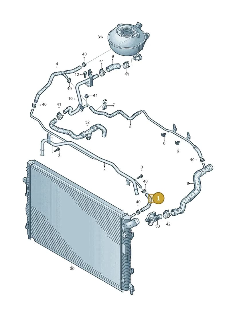 8V0121109 — Audi RS Q3 Sportback (2019-2024) diagram 858121300, position 1