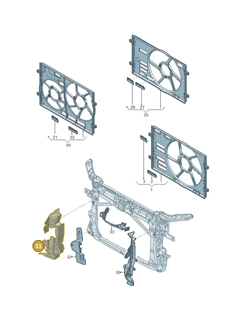 8V0121284J — Audi A3 Limousine 2.0 (2015-2016) diagram 745121930, position 31