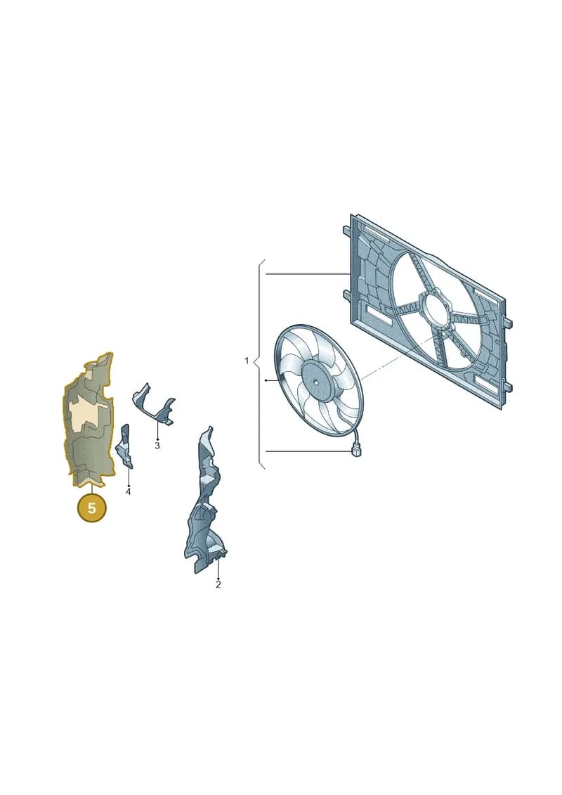 8V0121284J — Audi A3 Limousine 2.0 (2017-2021) diagram 820121940, position 5