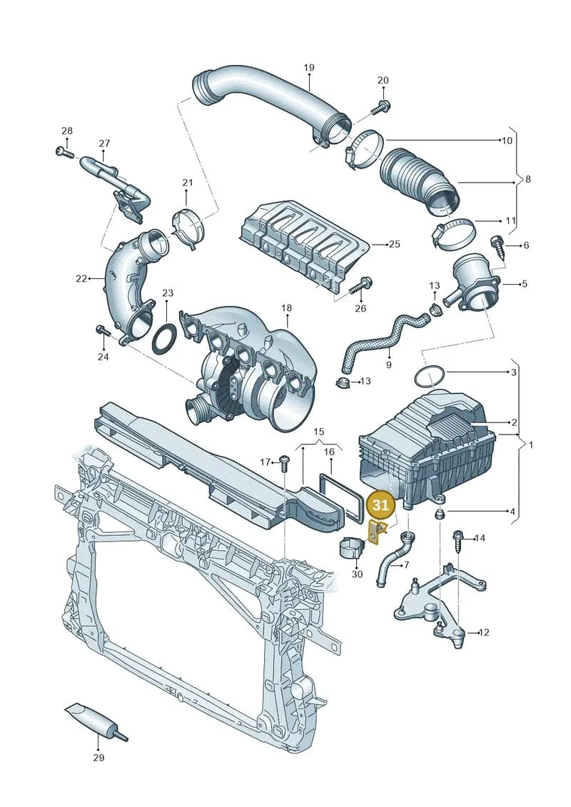 8V0129667 — SEAT CUPRA Formentor (2020-) diagram 898133300, position 31