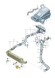 8V0145803B Audi Charge Air Cooler