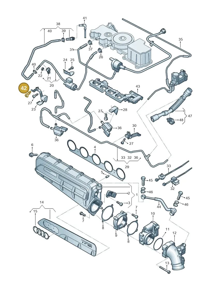 8V0201190 — SEAT CUPRA Formentor (2020-) diagram 596133632, position 42