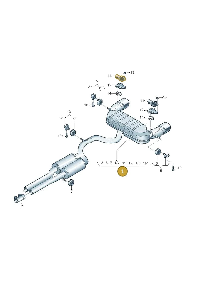 8V0253181AB — Audi RS3 Limousine (2017-2020) diagram 853253085, position 1