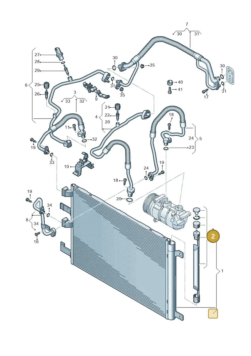 8V0298403 — Audi RS Q3 Sportback (2019-2024) diagram 858260400, position 2