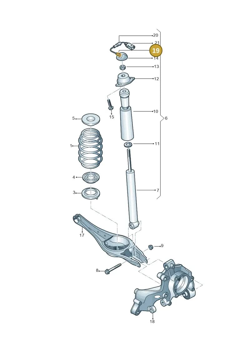 8V0512195 — Audi RS3 Limousine (2017-2020) diagram 850511100, position 19