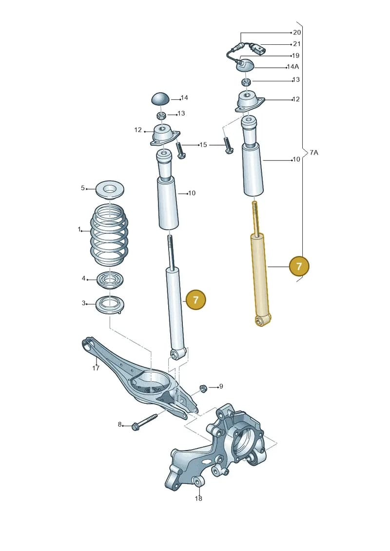 8V0513029S — Audi A3 Cab. 1.4 (2013-2016) diagram 745511100, position 7