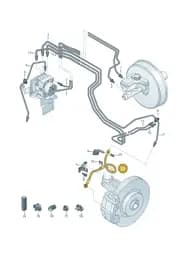 8V0611701 Audi Brake Hose