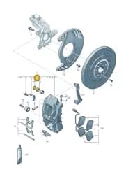 8V0698471 Audi Set of Gaskets for Brake Caliper Housing