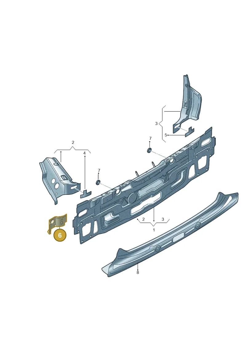 8V0813562 — Audi RS3 Limousine (2017-2020) diagram 745813000, position 6