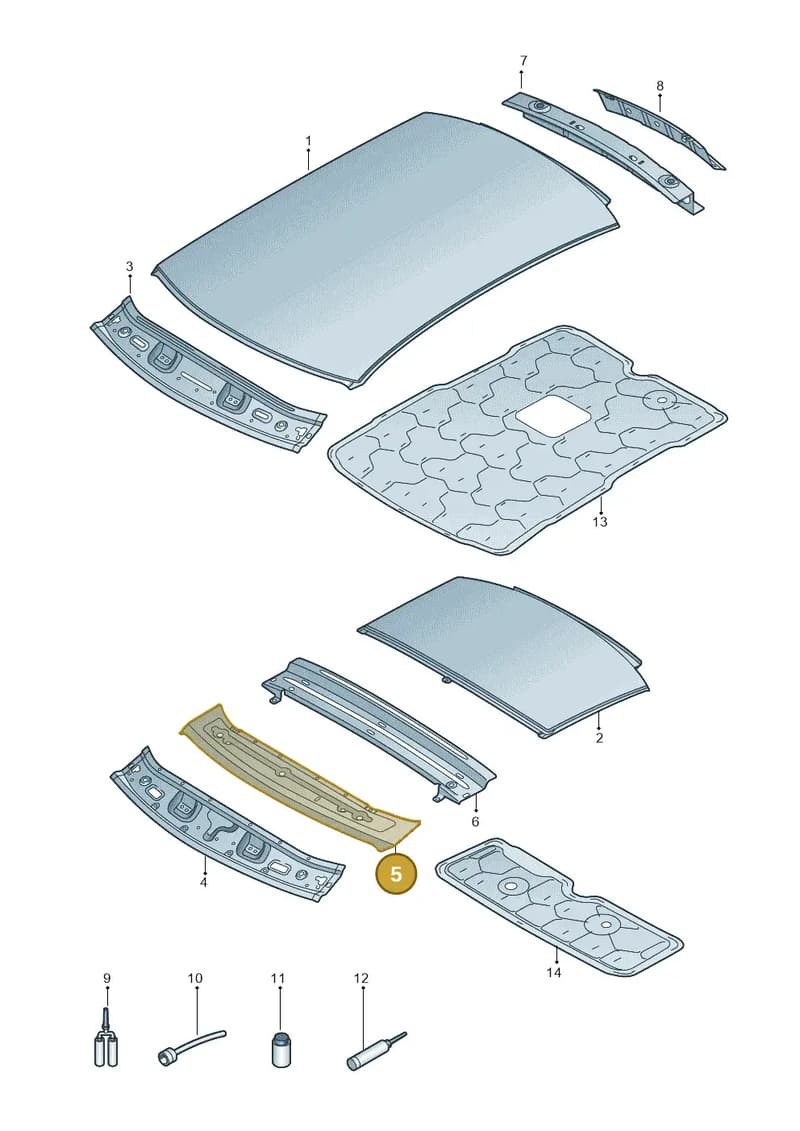 8V0817159 — Audi RS3 Limousine (2017-2020) diagram 890817000, position 5