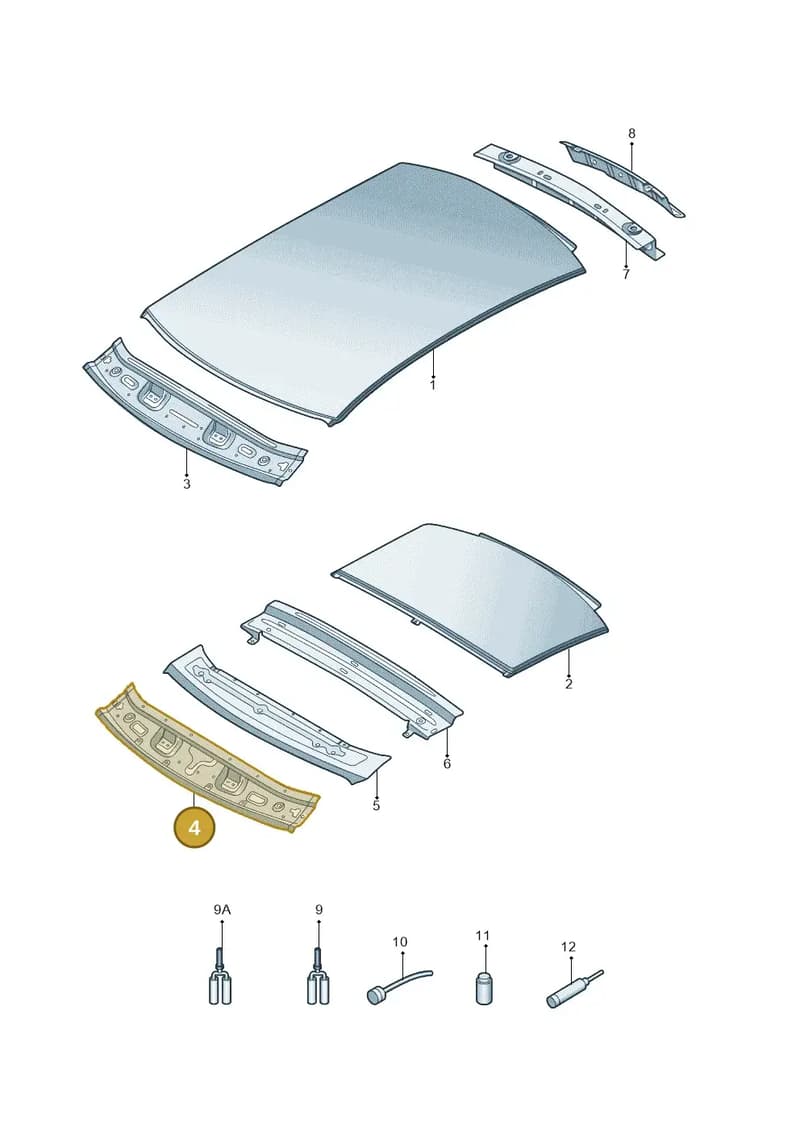8V0817519 — Audi A3 Limousine 2.0 (2017-2021) diagram 820817000, position 4
