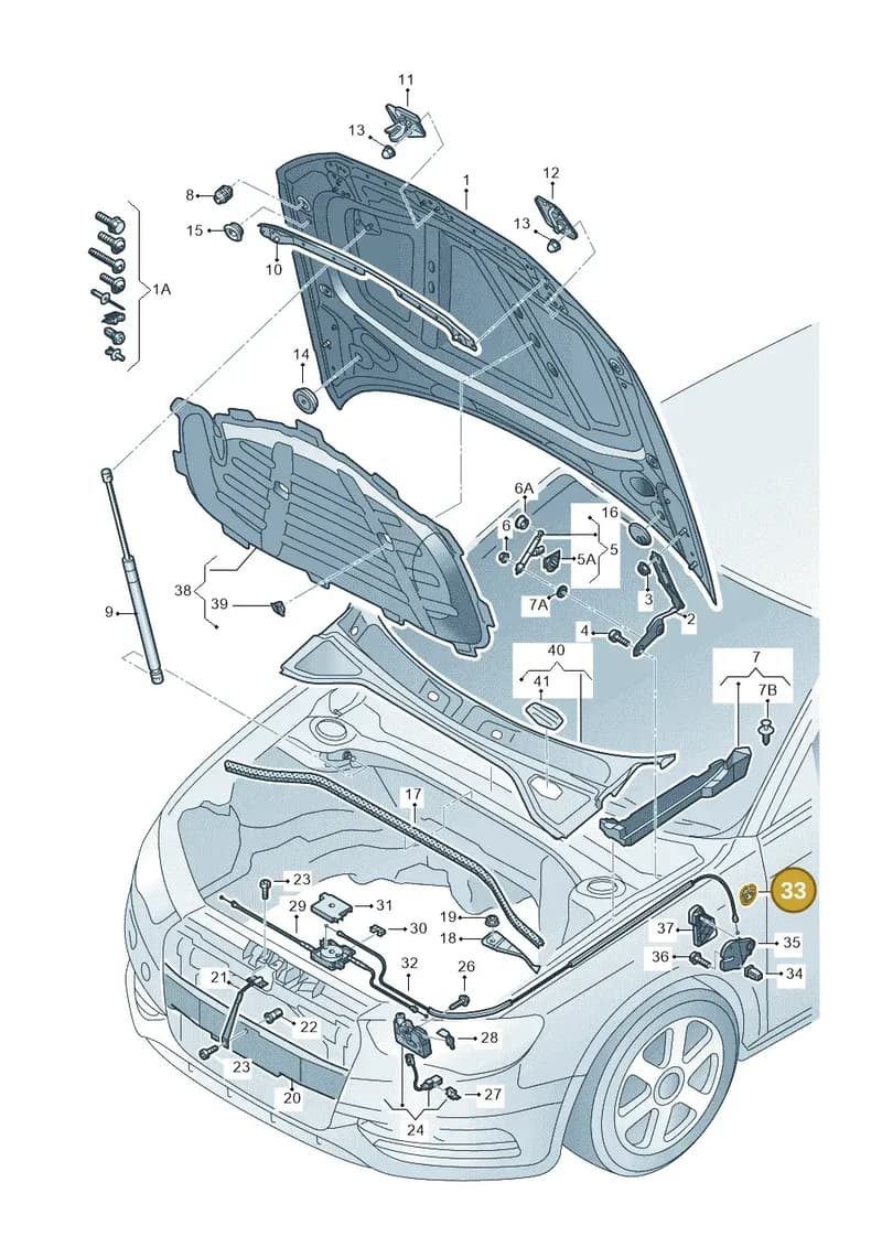 8V0823747 — Audi RS3 Limousine (2017-2020) diagram 890823000, position 33