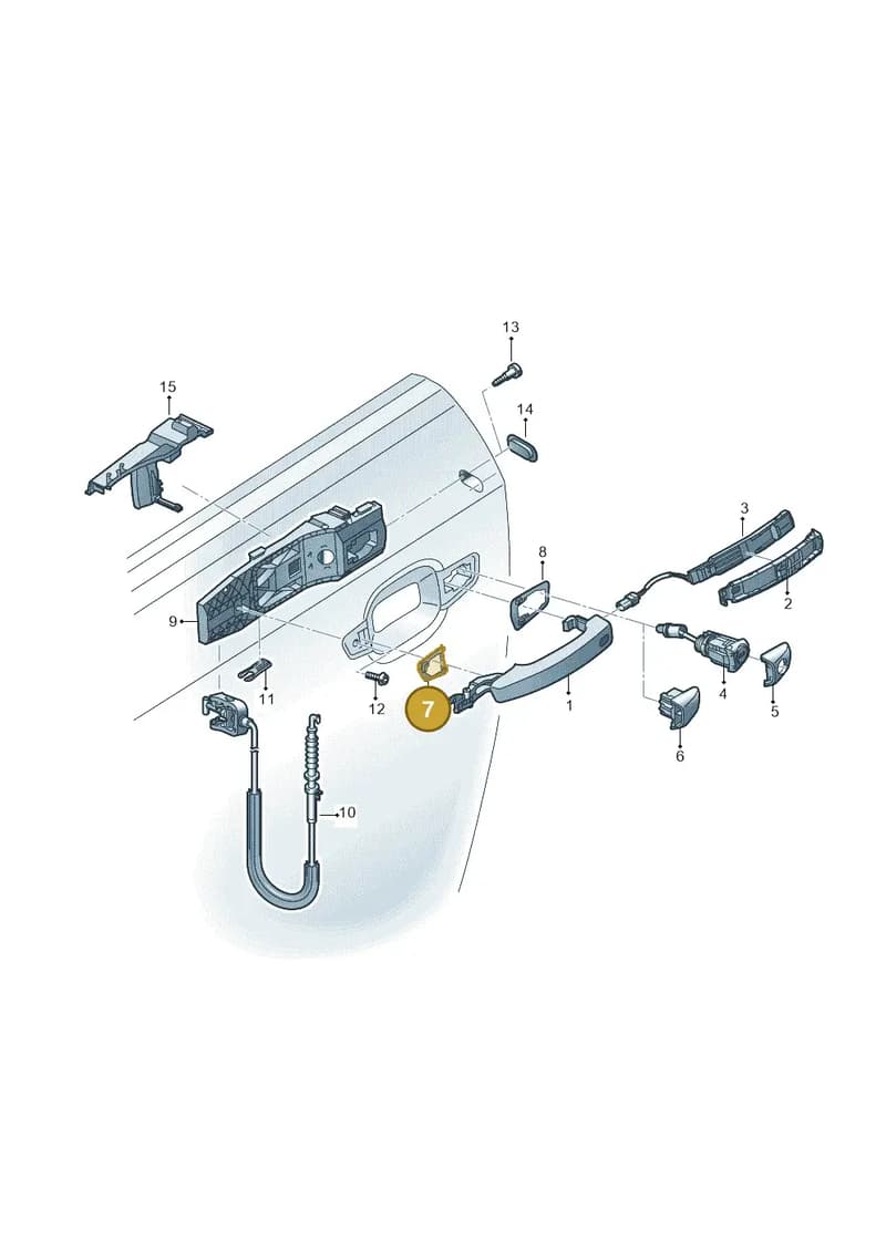 8V0837210 — Audi TT RS (2016-2023) diagram 778837000, position 7