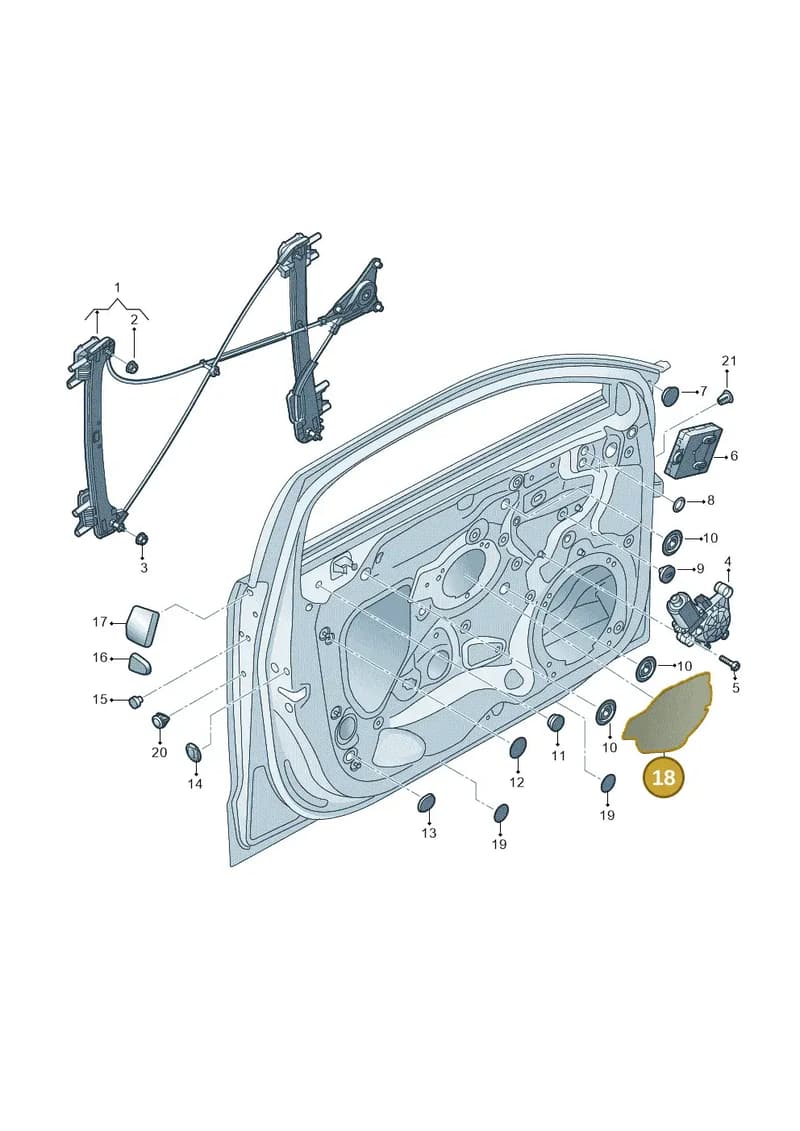 8V0837903 — Audi RS3 Limousine (2017-2020) diagram 745837650, position 18