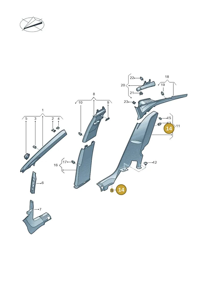 8V0853147 — SEAT CUPRA Tavascan (2023-) diagram 20h867065, position 14