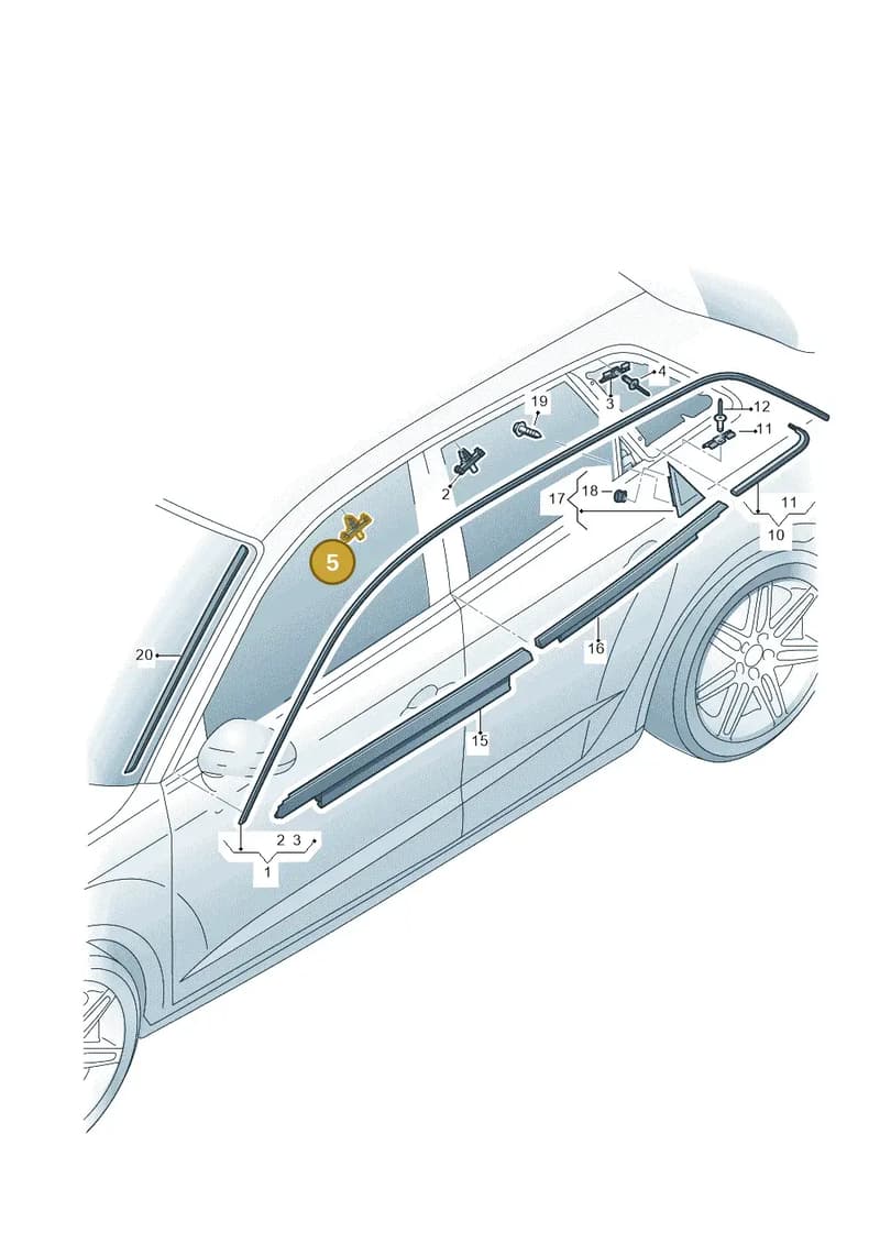 8V0853585 — Audi RS3 Limousine (2017-2020) diagram 853853100, position 5