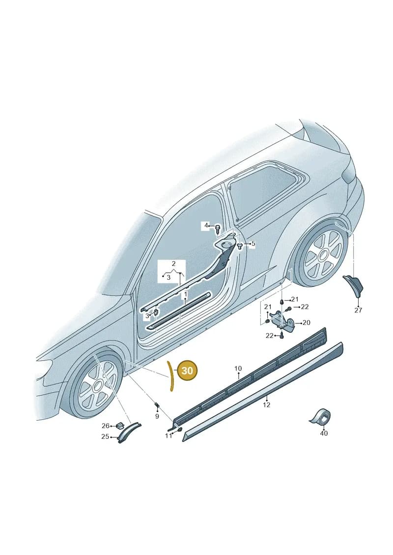 8V0853932 — Audi A3 Sportback (2012-2016) diagram 745853000, position 30